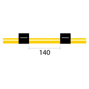 Contour Flared End Solva Flex Pump Tube 2tag 0.76mm ID Black/Black (PKT 6)