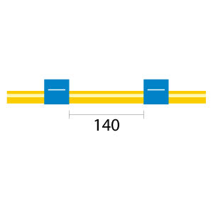 Contour Flared End Solva Flex Pump Tube 2tag 1.65mm ID Blue/Blue (PKT 6)