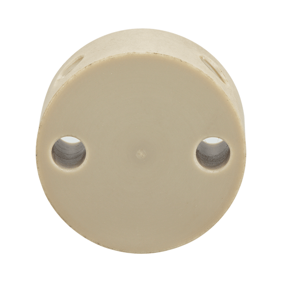 Union, Connector, Cross, high pressure, 0.75 mm / 0.030 inches through hole with 10-32 screw threads. PEEK, round with an internal "X" flow pattern 1 EA.