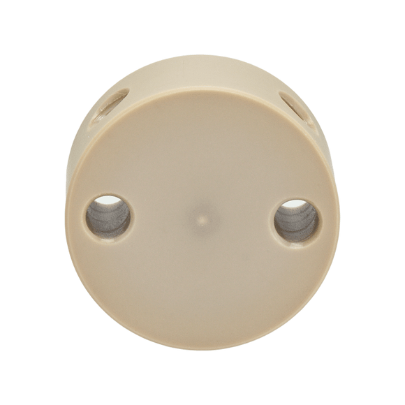 Union, Connector, Tee, low pressure, 0.75 mm / 0.030 inches through hole with 10-32 screw threads. PEEK, round with an internal "T" 1 EA.