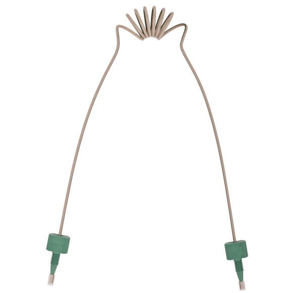 Tubing, PEEK, Coiled, 0.030 (0.75 mm) ID, 1/16th inch (1.6 mm) OD. 945 mm length, HPLC grade, green stripe, with tubing connectors 1 EA.