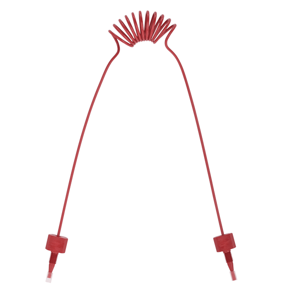 Tubing, PEEK, Coiled, 0.005 (0.13 mm) ID, 1/16th inch (1.6 mm) OD. 1225 mm length, HPLC grade, solid red, with tubing connectors 1 EA.