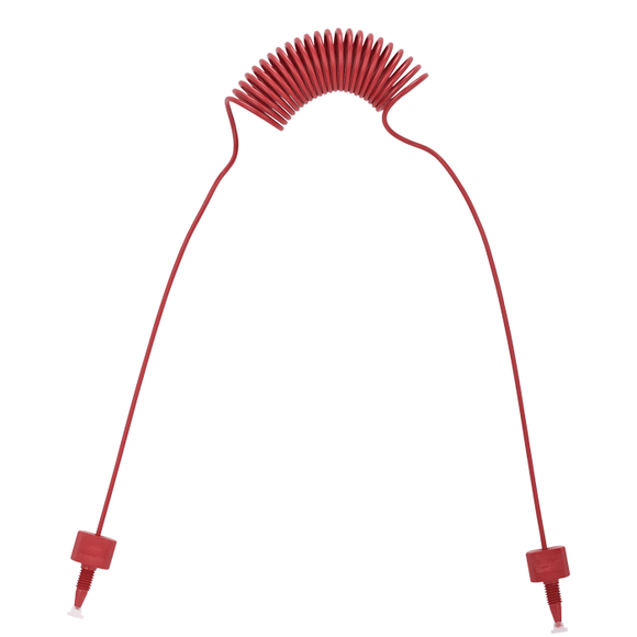 Tubing, PEEK, Coiled, 0.005 (0.13 mm) ID, 1/16th inch (1.6 mm) OD. 1585 mm lemgth, HPLC grade, solid red, with tubing connectors 1 EA.