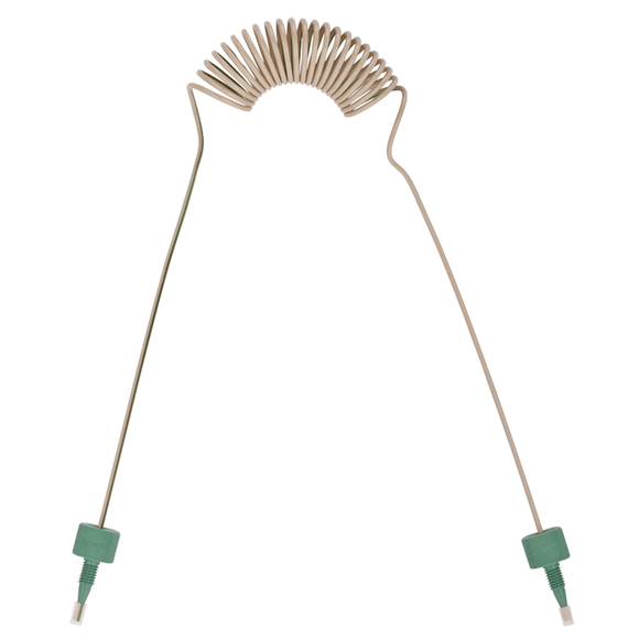 Tubing, PEEK, Coiled, 0.030 (0.75 mm) ID, 1/16th inch (1.6 mm) OD. 1585 mm length, HPLC grade, green stripe, with tubing connectors 1 EA.