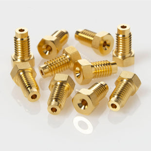 1/4" Short Comp. Screw (Gold-Plated), 10/pk, Comparable to Waters # 700002634