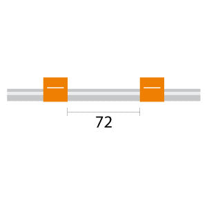 Contour Flared End PVC Pump Tube Short 2tag 0.89mm ID Orange/Orange (PKT 6)
