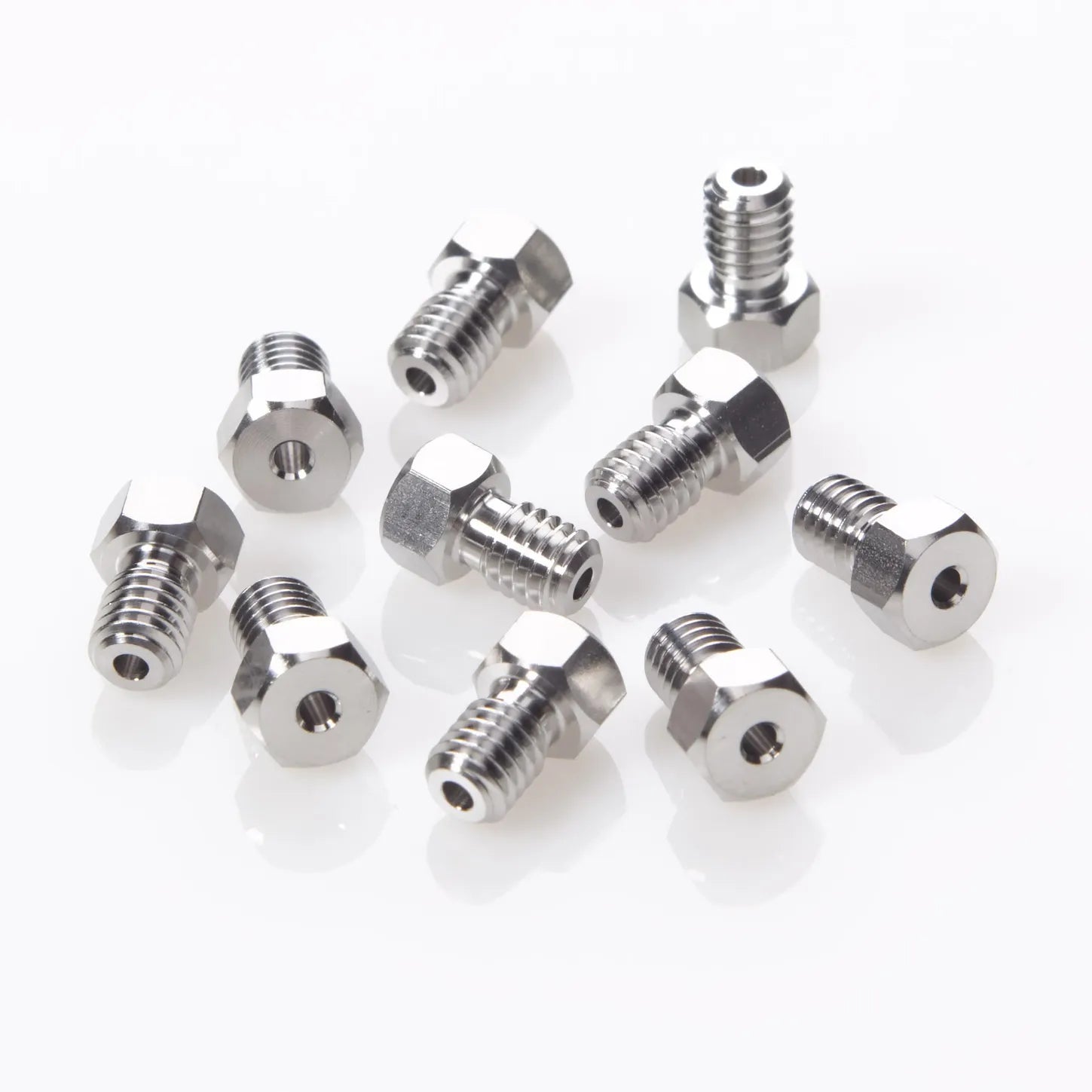 Nut 10-32 Stainless Steel Male for 1/16" OD Tubing, 10/pk