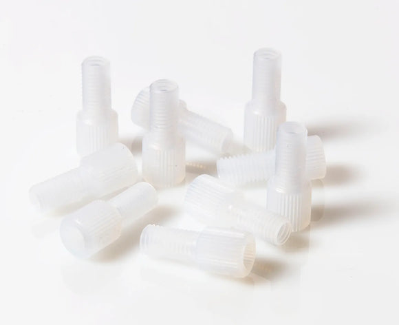 Nut 1/4-28 Natural ETFE Male for 1/8" OD Tubing, 10/pk