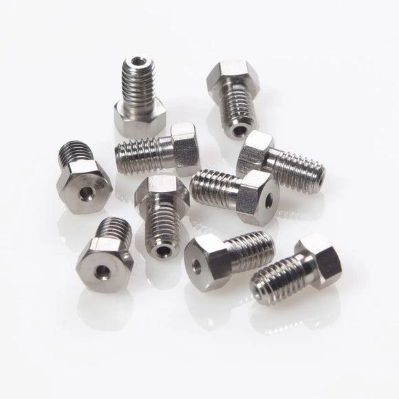 Nut 10-32 Stainless Steel Male 0.43" Length for 1/16" OD Tubing, 10/pk