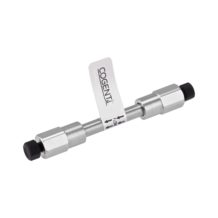 HPLC Column, Diamond Hydride 2.o, 2.2um, 2.1mm ID x 50mm Length, 120A. Packed in a "metal free" Stainless Steel Column and Frits