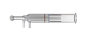 Quartz Torch 2.5mm injector, 4mm OD side arms for Spectro EOP