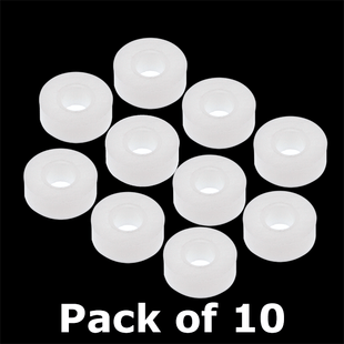 Washers, for use with Low Pressure, Tubing Connectors. Use with Flanged, 1/16th", low pressure tubing. Polypropylene 10/PK.