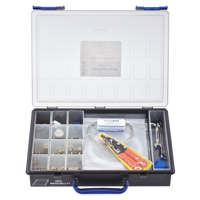 Tool Kit for HPLC. High Pressure. Includes Tools, Tubing, Fittings, Ferrules, Filters and box 1 EA.