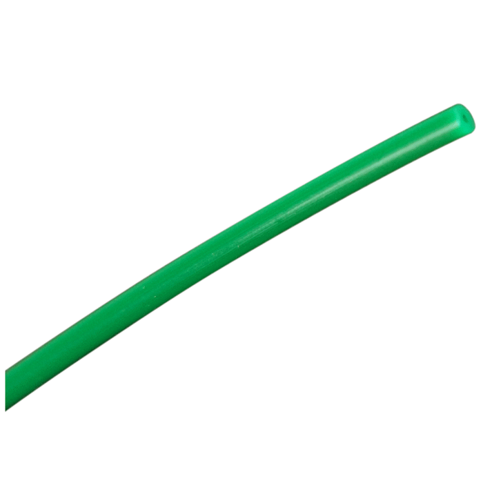Tubing, PTFE, 0.030 inch (0.75 mm) ID, 1/16th inch (1.6 mm) OD, low pressure, green, 5 meter roll
