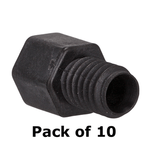 Tubing Connector Fittings, Low Pressure, 2 mm, Carbon PEEK Endure, Black with M6 Screw Threads, for use with capillary tubing 10/EA.