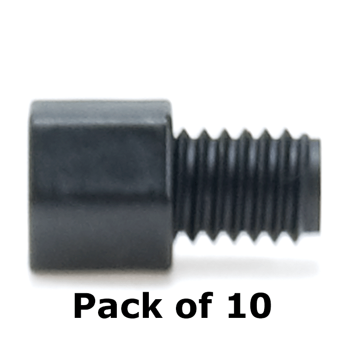 Tubing Connector Fittings, High Pressure, 1/16 inch, Carbon PEEK Endure, Black with M6 (metric) Screw Threads, for use with PEEK or Stainless Steel tubing 10/EA.