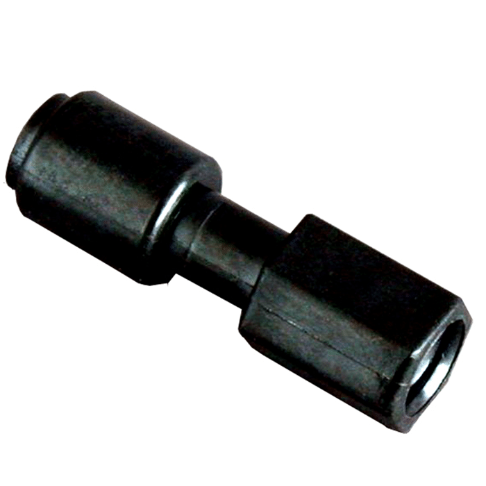 Union, Connector, High Pressure, 0.5 mm Through Hole with 10-32 Screw Threads, Carbon PEEK Endure, Straight Line. Use with 1/16 Tubing 2/EA.