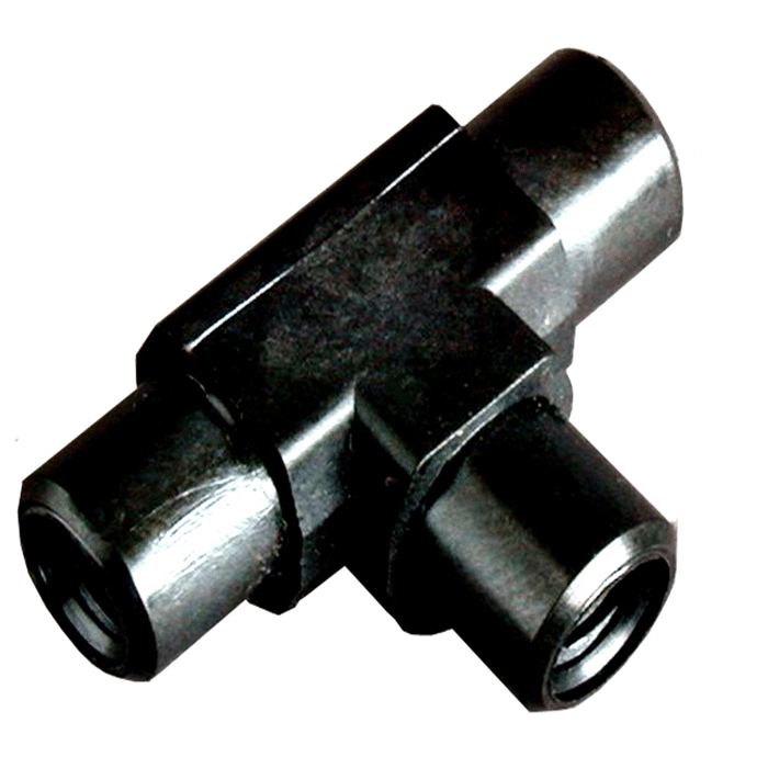 Union, Connector, Tee, High Pressure, 0.50 mm Through Holes with 10-32 Screw Threads. Carbon PEEK. Use with 1/16 Tubing 2/EA.