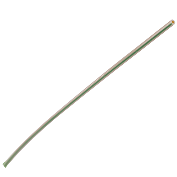 Tubing, PEEK, 0.030 inch (0.75 mm) ID, 1/16th inch (1.6 mm) OD, HPLC grade, green stripe. Your custom continuous length tubing, priced per meter