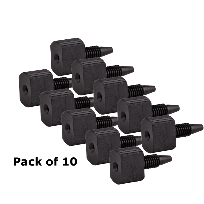 Tubing Connector Fittings, High Pressure, One Piece, 1/16, PEEK, Black, Large Combihead with 10-32 Screw Threads. Finger or wrench Tighten, 10/EA.