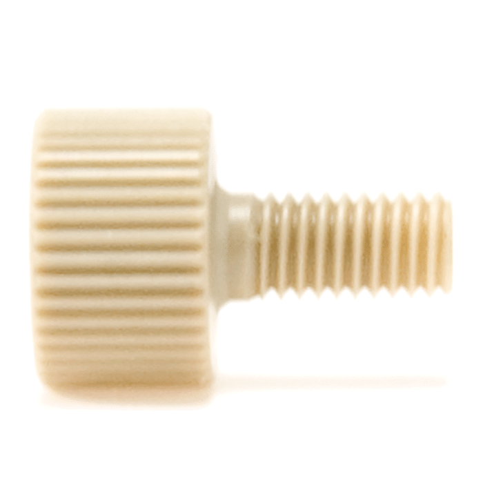 Tubing Connector Fittings, High Pressure, Two Pieces, 1/16", PEEK, Natural, Large Head, Standard Length and 10-32 Screw Threads. Use with Single Cone Ferrules. Finger Tighten, 1/EA