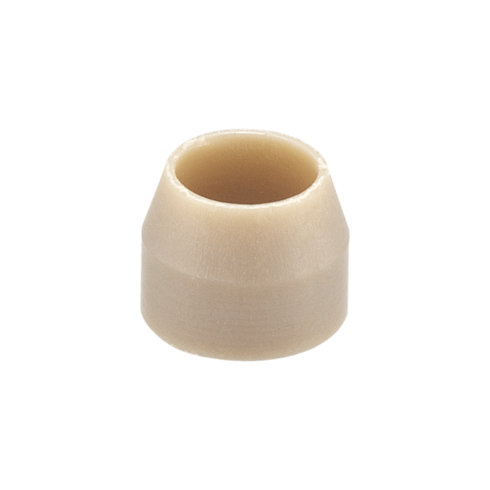Ferrule, for use with Two Piece, High Pressure, Tubing Connectors for 1/8 inches PEEK Tubing. Universal Single Cone. PEEK 1 EA.