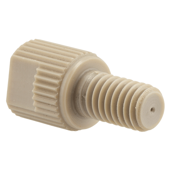 Adapter, for use with Low to Medium Pressure HPLC. 1/4-28 female to M6 male connection, 0.4 mm bore size. PEEK 1 EA.
