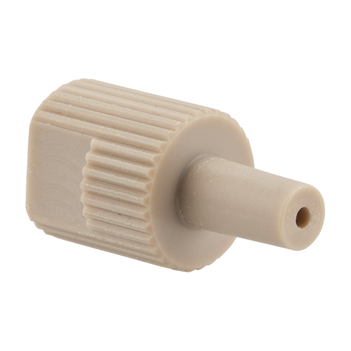 Adapter, for use with Low to Medium Pressure HPLC. 10-32 female to male luer connection, 0.4 mm bore size. PEEK 1 EA.
