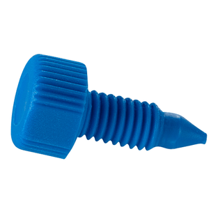End Plugs, for HPLC Columns. Nylon 10-32 Thread. Blue 10/EA.