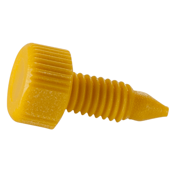 End Plugs, for HPLC Columns. Nylon 10-32 Thread. Yellow 10/EA.