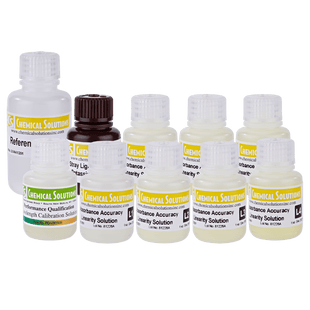 UV-vis Calibration Solutions. Replacement Set of Solutions for use with UV-vis Calibration Kit