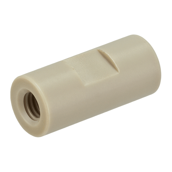 Union, Connector, low pressure, 0.5 mm / 0.020 inches through hole with 10-32 mm screw threads. PEEK, straight line 1 EA.