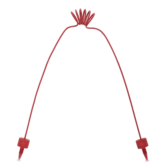 Tubing, PEEK, Coiled, 0.005 (0.13 mm) ID, 1/16th inch (1.6 mm) OD. 710 mm length, HPLC grade, solid red, with tubing connectors 1 EA.