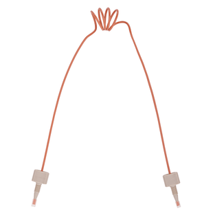 Tubing, PEEK, Coiled, 0.020 (0.50 mm) ID, 1/16th inch (1.6 mm) OD. 710 mm length, HPLC grade, solid orange, with tubing connectors 1 EA.
