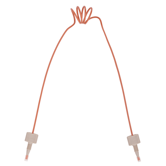 Tubing, PEEK, Coiled, 0.020 (0.50 mm) ID, 1/16th inch (1.6 mm) OD. 710 mm length, HPLC grade, solid orange, with tubing connectors 1 EA.