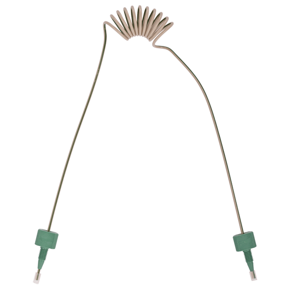Tubing, PEEK, Coiled, 0.030 (0.75 mm) ID, 1/16th inch (1.6 mm) OD. 1225 mm length, HPLC grade, green stripe, with tubing connectors 1 EA.