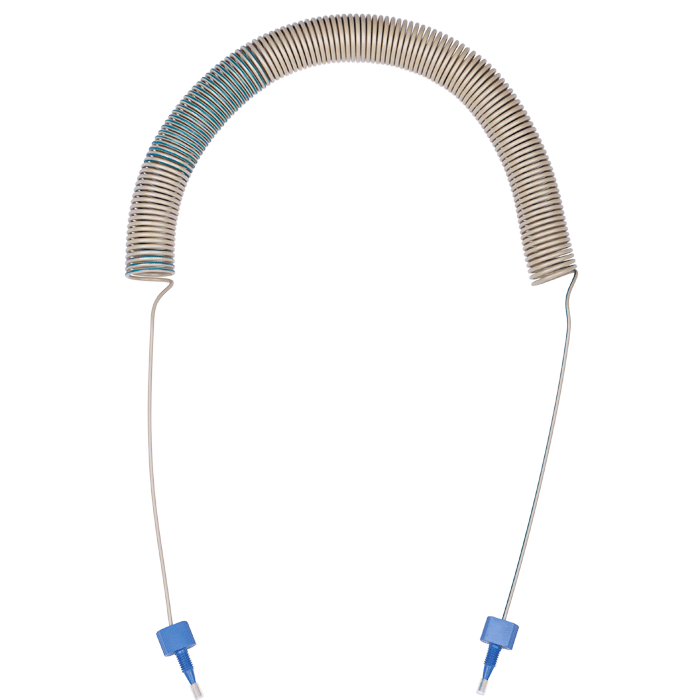 Tubing, PEEK, Coiled, 0.010 (0.25 mm) ID, 1/16th inch (1.6 mm) OD, 6930 mm length, HPLC grade, blue stripe, with tubing connectors 1 EA.