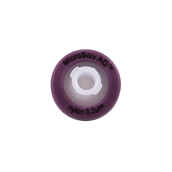 Syringe Filters, 13mm, Nylon, 0.22um Pore Size. Purple Polypropylene, 50/PK.