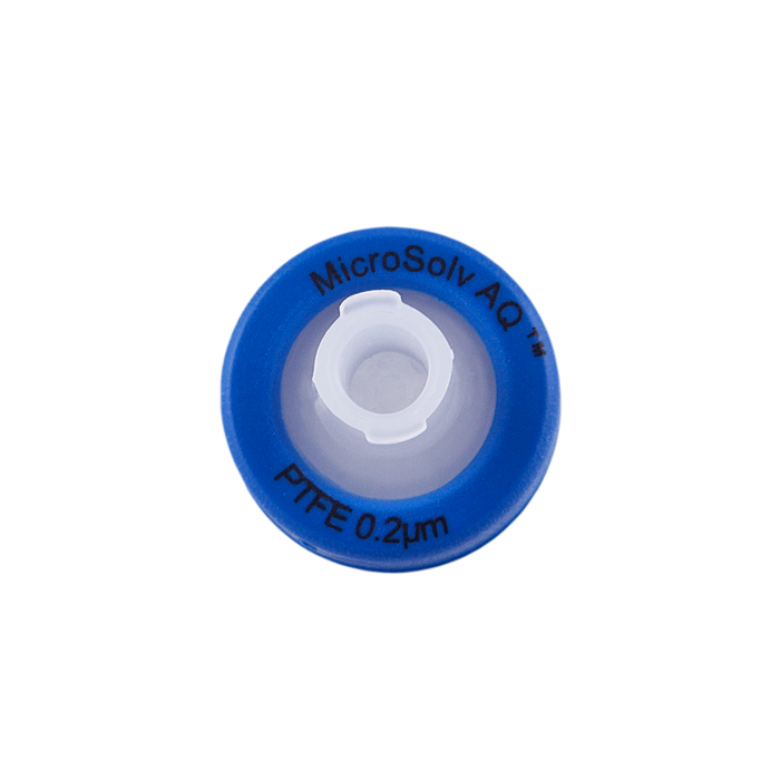 Syringe Filters, 13mm, PTFE, 0.22um Pore Size. Blue Polypropylene, 1000/CS.