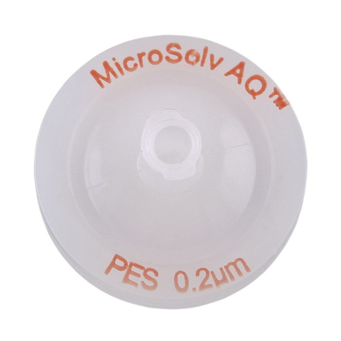 Syringe Filters, 25mm, PES, 0.22um Pore Size. White/Red Polypropylene, 100/PK.