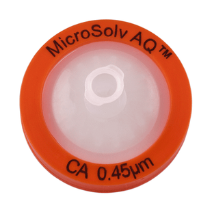 Syringe Filters, 25mm, Cellulose Acetate, 0.45um Pore Size. Orange Polypropylene, 1000/CS.