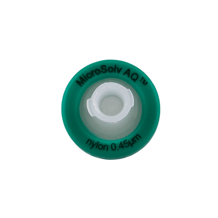 Syringe Filters, 13mm, Nylon, 0.45um Pore Size. Green Polypropylene, 1000/CS.