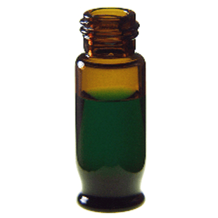 Vials, Screw Top, Glass. Amber, 1.8ml, Max Recovery™, 9-425mm threads, 12x32mm outer dimensions. For use as an autosampler vial. RSA Brand. 100/PK.