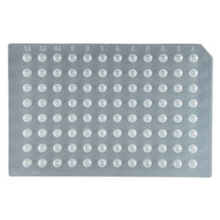 Mat, Sealing, Silicone Rubber, Pre-Slit, Plug Style for 96, 350ul Inserts, 1 EA.