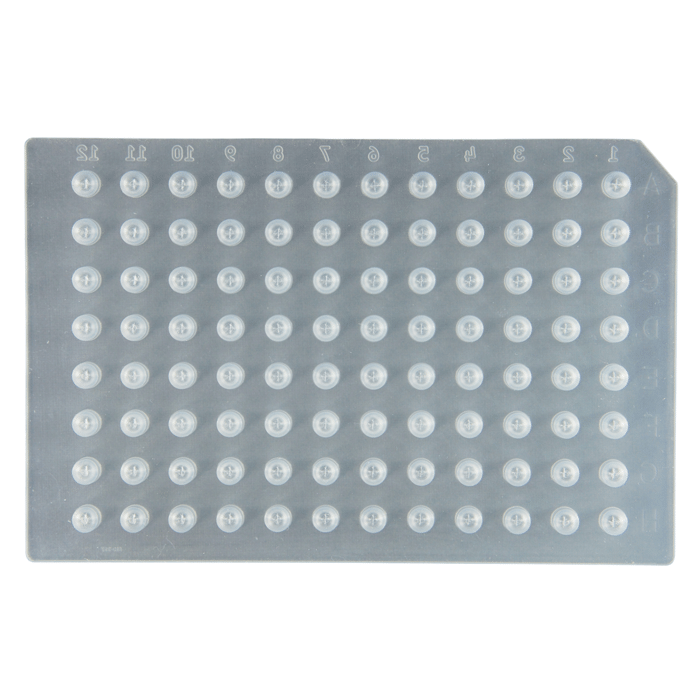 Mats, Sealing, Silicone Rubber, Pre-Slit, Plug Style for 96, 350ul Inserts, 5/CS.