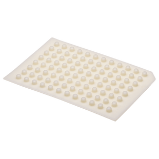 Mats, Sealing, Chemical Resistant Polymer, Pre-Slit, Plug Style for 96, 350ul Inserts, 5/CS.