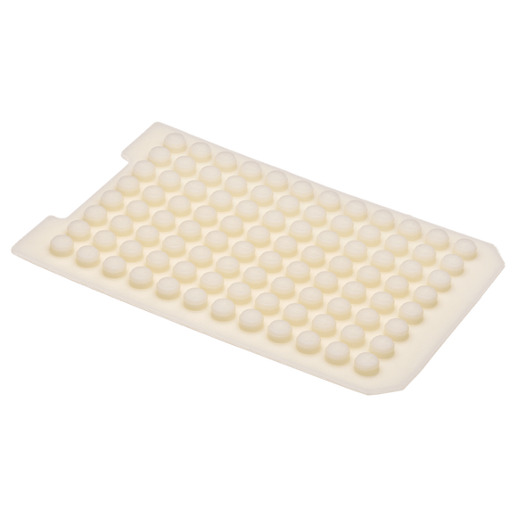 Mat, Sealing, Large, Chemical Resistant Polymer, Pre-Slit, Plug Style for 96, 500 or 1000ul Inserts, 1 EA.