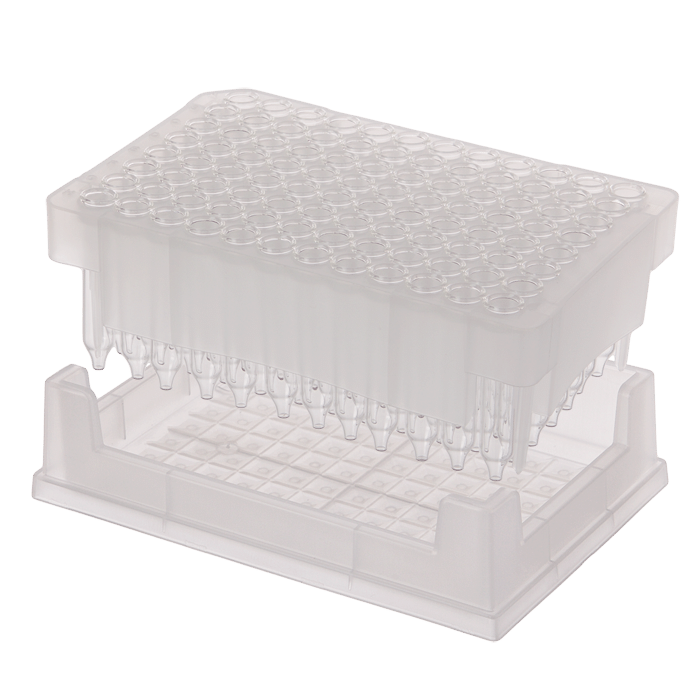 Inserts, in Racks with a Base. Includes 96, Clear, 1000ul Glass Low Volume Precision Inserts with wide conical points. For use in the Micro-Sample Management System, 1 EA.