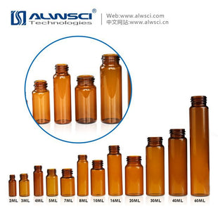 Lọ đựng mẫu 60mL Amber Glass 27.5x140mm, 24-400 Screw Thread.