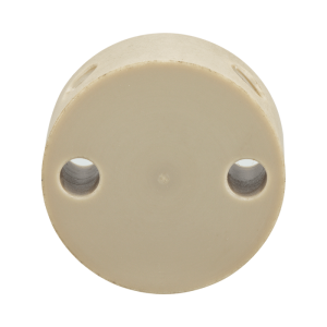 Union, Connector, Cross, high pressure, 0.75 mm / 0.030 inches through hole with 10-32 screw threads. PEEK, round with an internal "X" flow pattern 1 EA.